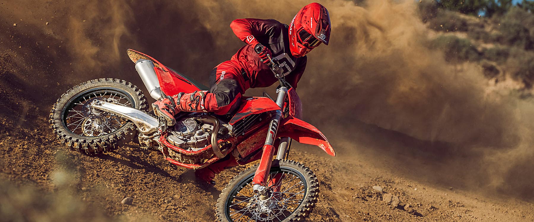 Sport motorcycle at speed